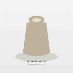 Keraminė vaza „Alba“ | NORDIVA HOME