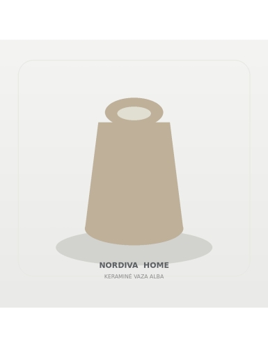 Keraminė vaza „Alba“ | NORDIVA HOME