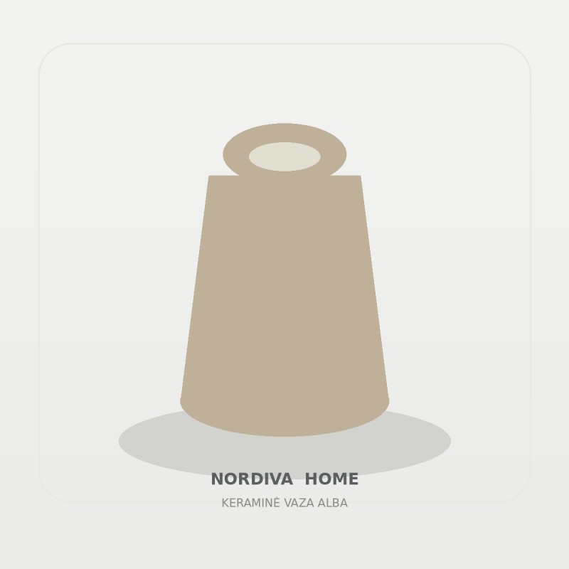 Keraminė vaza „Alba“ | NORDIVA HOME