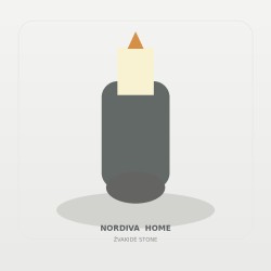 Dekoratyvinė žvakidė „Stone“ | NORDIVA HOME