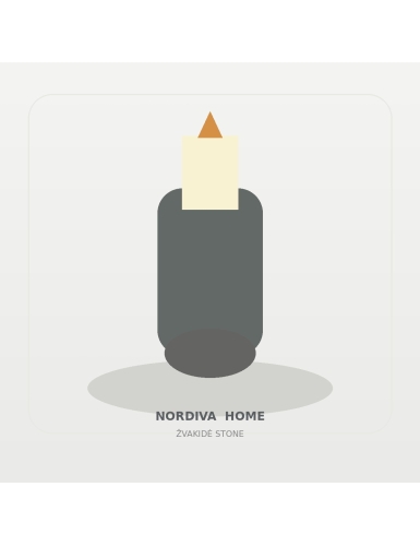Dekoratyvinė žvakidė „Stone“ | NORDIVA HOME