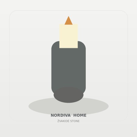 Dekoratyvinė žvakidė „Stone“ | NORDIVA HOME