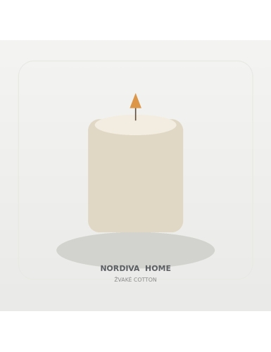 Sojų vaško žvakė „Cotton“ | NORDIVA HOME