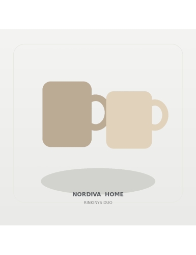 Puodelių rinkinys „Duo“ | NORDIVA HOME
